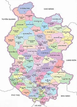 bản đồ tỉnh thái nguyên